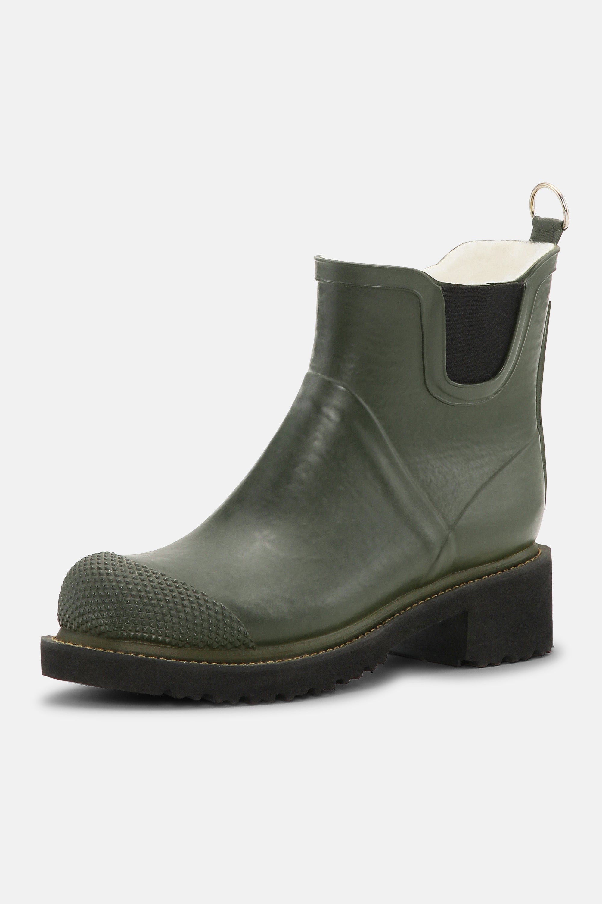 Ilse Jacobsen Hornbæk Footwear Short Rubber Boots With High Heel Rain boots 410 Army